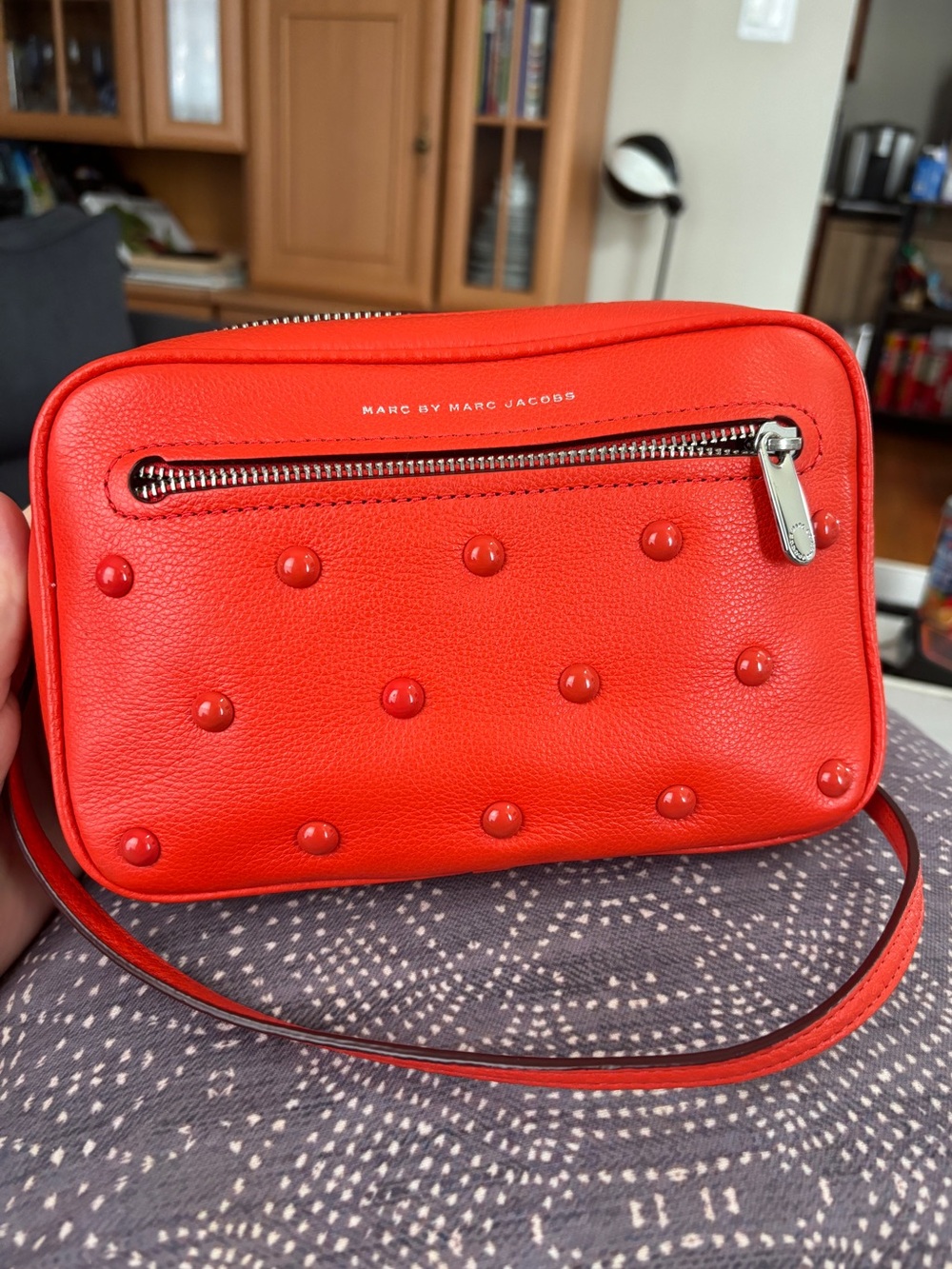 Marc by Marc Jacobs Sally Studs Orange Crossbody Bag
